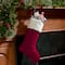 Haute Decor HangRight™ Christmas Premium Red & White Stocking